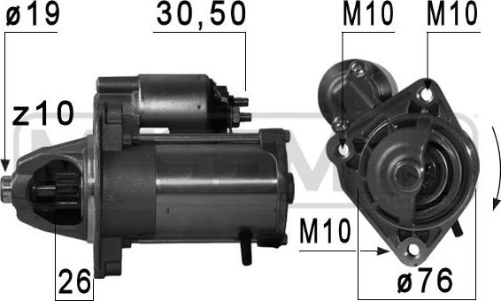 ERA 220704 - Motorino d'avviamento www.autoricambit.com