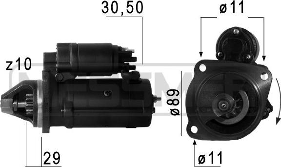 ERA 220702 - Motorino d'avviamento www.autoricambit.com