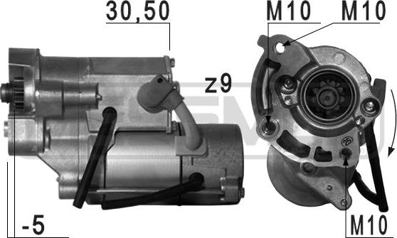 ERA 220 707 - Motorino d'avviamento www.autoricambit.com