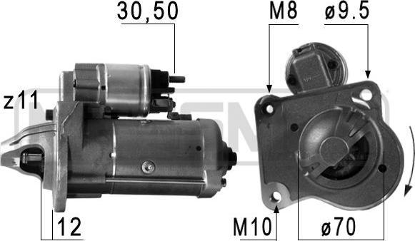 ERA 220715 - Motorino d'avviamento www.autoricambit.com