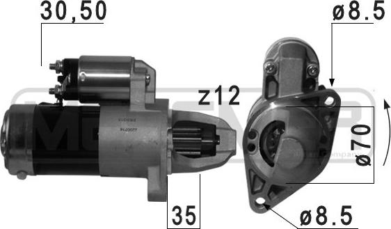 ERA 220716A - Motorino d'avviamento www.autoricambit.com