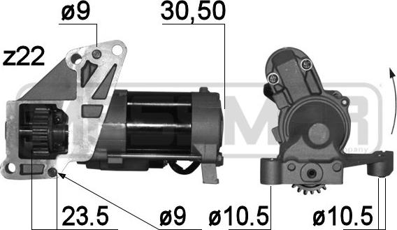 ERA 220788A - Motorino d'avviamento www.autoricambit.com