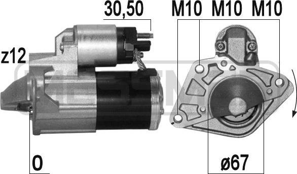 ERA 220 773 - Motorino d'avviamento www.autoricambit.com