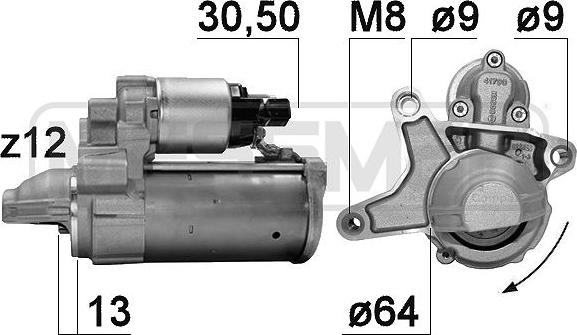 ERA 221044 - Motorino d'avviamento www.autoricambit.com