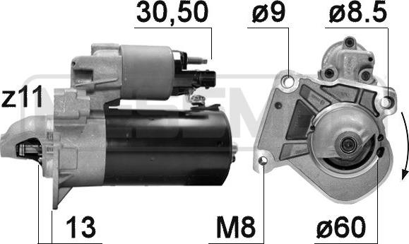 ERA 221041 - Motorino d'avviamento www.autoricambit.com