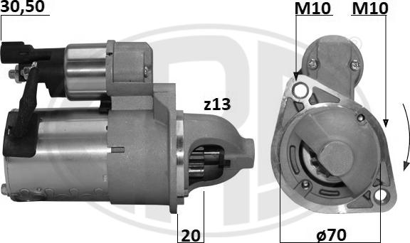 ERA 221051A - Motorino d'avviamento www.autoricambit.com