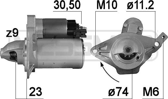 ERA 221015A - Motorino d'avviamento www.autoricambit.com