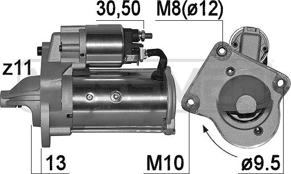 ERA 221011A - Motorino d'avviamento www.autoricambit.com