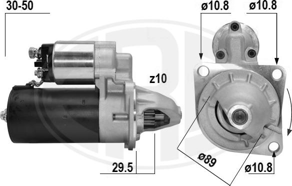 ERA 221080A - Motorino d'avviamento www.autoricambit.com