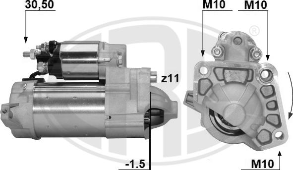 ERA 221038A - Motorino d'avviamento www.autoricambit.com