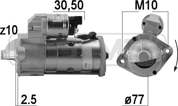 ERA 221026 - Motorino d'avviamento www.autoricambit.com