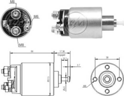 ERA 227942 - Elettromagnete, Motore d'avviamento www.autoricambit.com