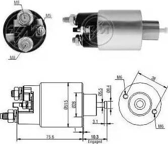 ERA 227915 - Elettromagnete, Motore d'avviamento www.autoricambit.com