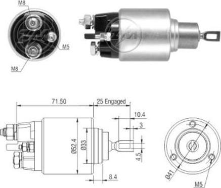 ERA 227937 - Elettromagnete, Motore d'avviamento www.autoricambit.com