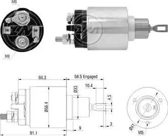 ERA 227495 - Elettromagnete, Motore d'avviamento www.autoricambit.com