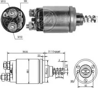 ERA 227446 - Elettromagnete, Motore d'avviamento www.autoricambit.com