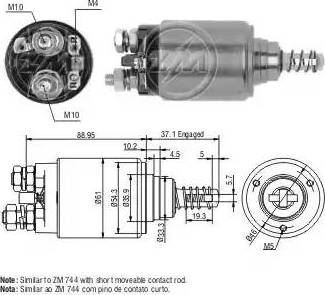 ERA 227450 - Elettromagnete, Motore d'avviamento www.autoricambit.com