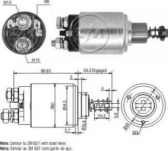 ERA 227453 - Elettromagnete, Motore d'avviamento www.autoricambit.com