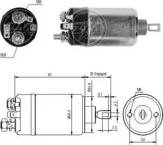 ERA 227419 - Elettromagnete, Motore d'avviamento www.autoricambit.com