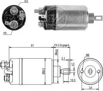 ERA 227413 - Elettromagnete, Motore d'avviamento www.autoricambit.com