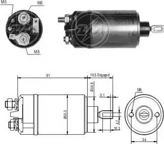 ERA 227423 - Elettromagnete, Motore d'avviamento www.autoricambit.com