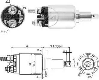 ERA 227476 - Elettromagnete, Motore d'avviamento www.autoricambit.com