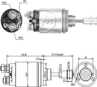 ERA 227590 - Elettromagnete, Motore d'avviamento www.autoricambit.com