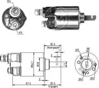 ERA 227542 - Elettromagnete, Motore d'avviamento www.autoricambit.com