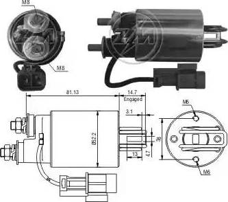 ERA 227508 - Elettromagnete, Motore d'avviamento www.autoricambit.com