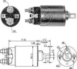 ERA 227665 - Elettromagnete, Motore d'avviamento www.autoricambit.com