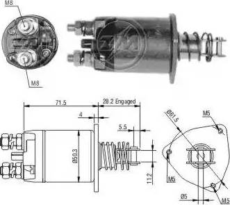 ERA 227606 - Elettromagnete, Motore d'avviamento www.autoricambit.com