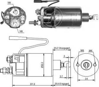 ERA 227618 - Elettromagnete, Motore d'avviamento www.autoricambit.com