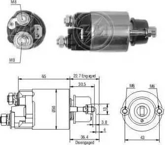 ERA 227681 - Elettromagnete, Motore d'avviamento www.autoricambit.com