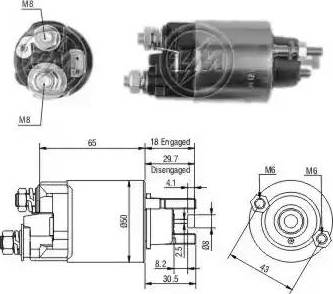 ERA 227683 - Elettromagnete, Motore d'avviamento www.autoricambit.com