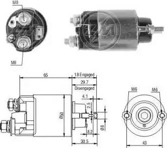 ERA 227682 - Elettromagnete, Motore d'avviamento www.autoricambit.com