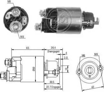 ERA 227678 - Elettromagnete, Motore d'avviamento www.autoricambit.com