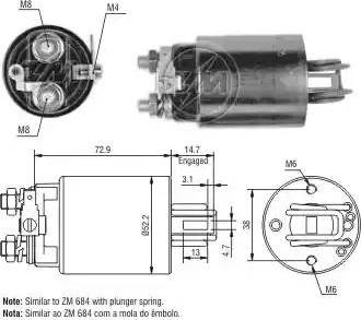 ERA 227093 - Elettromagnete, Motore d'avviamento www.autoricambit.com