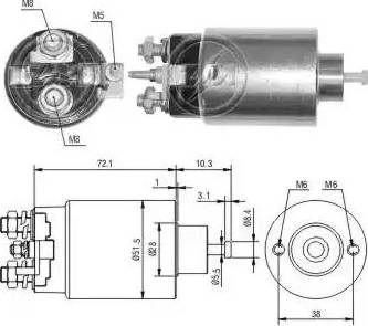 ERA 227097 - Elettromagnete, Motore d'avviamento www.autoricambit.com