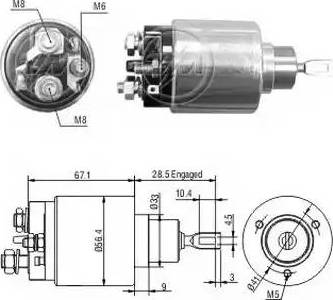 ERA 227047 - Elettromagnete, Motore d'avviamento www.autoricambit.com