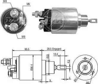 ERA 227052 - Elettromagnete, Motore d'avviamento www.autoricambit.com