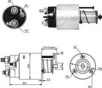 ERA 227060 - Elettromagnete, Motore d'avviamento www.autoricambit.com