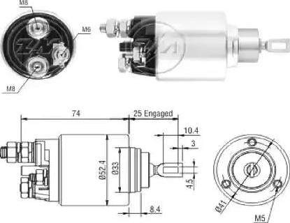 ERA 227034 - Elettromagnete, Motore d'avviamento www.autoricambit.com