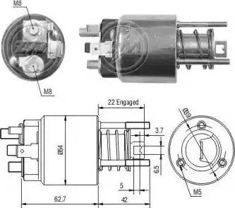 ERA 227036 - Elettromagnete, Motore d'avviamento www.autoricambit.com