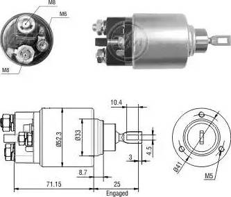 ERA 227148 - Elettromagnete, Motore d'avviamento www.autoricambit.com