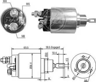 ERA 227165 - Elettromagnete, Motore d'avviamento www.autoricambit.com