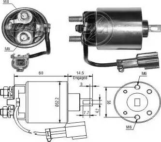 ERA 227106 - Elettromagnete, Motore d'avviamento www.autoricambit.com