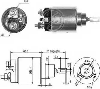 ERA 227114 - Elettromagnete, Motore d'avviamento www.autoricambit.com