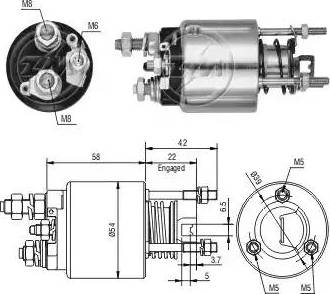 ERA 227180 - Elettromagnete, Motore d'avviamento www.autoricambit.com