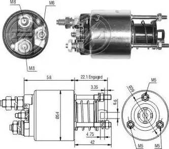 ERA 227864 - Elettromagnete, Motore d'avviamento www.autoricambit.com