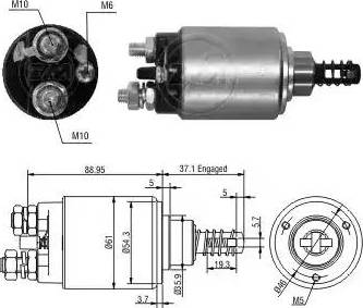 ERA 227867 - Elettromagnete, Motore d'avviamento www.autoricambit.com